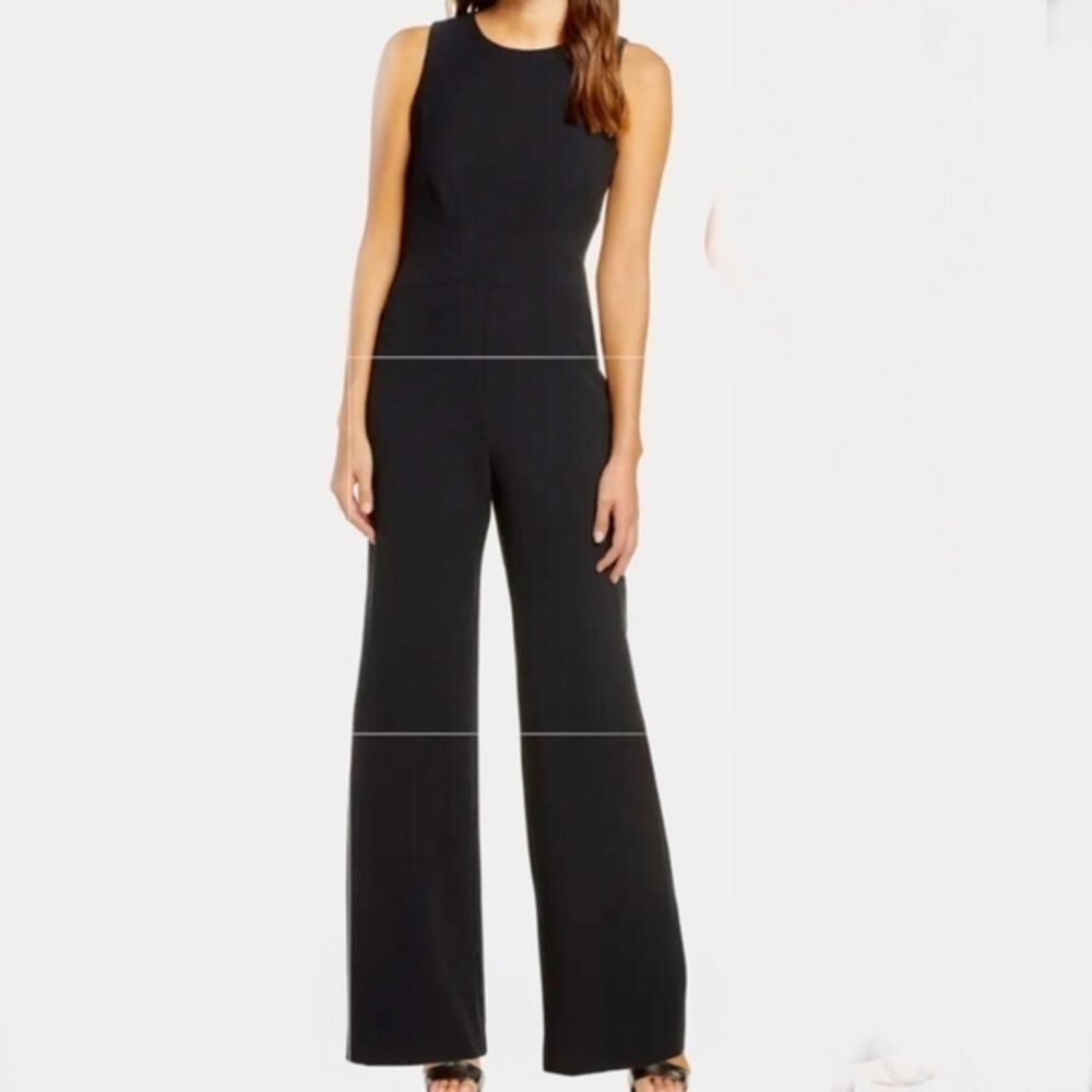 HARPER ROSE Crisscross Waist Crepe Jumpsuit size 0